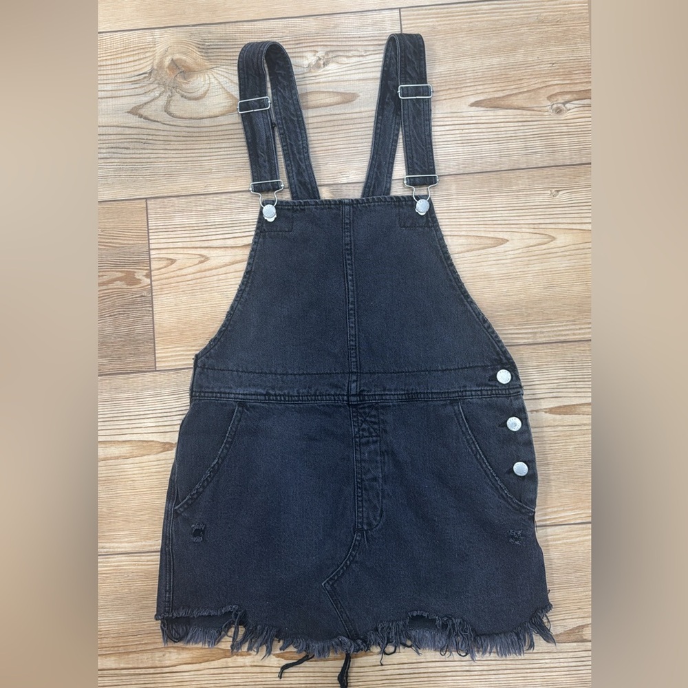 Free People black overall Dress